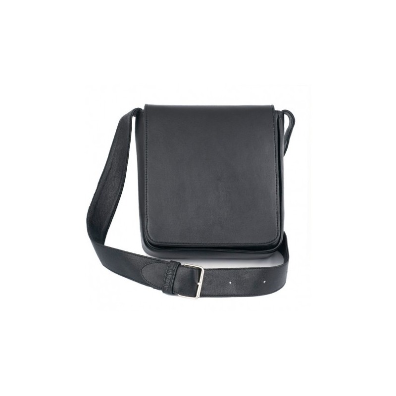 SAC BESACE CUIR NOIR