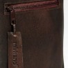 SAC BESACE CUIR MARRON