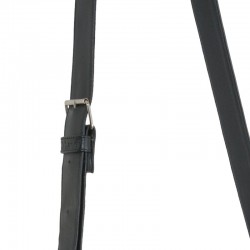 Besace cuir noire horizontale Mirhano en cuir véritable pleine fleur 5