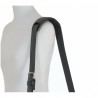 BESACE HORIZONTALE CUIR NOIR
