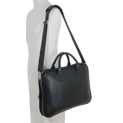 sacoche ordinateur cuir noir