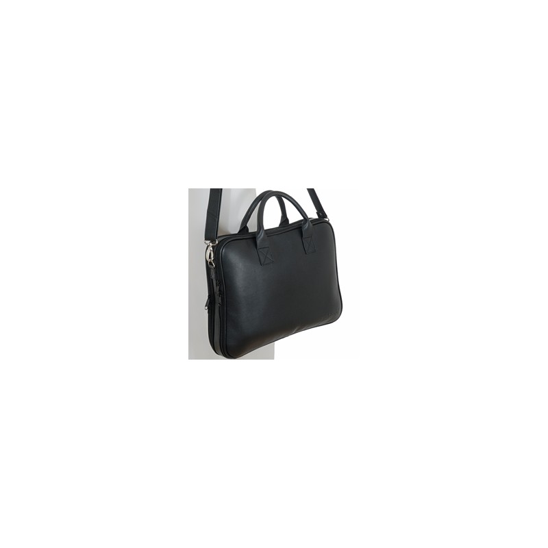 sacoche ordinateur cuir noir