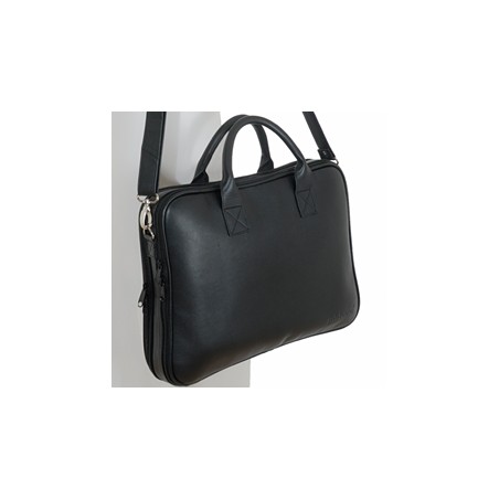 sacoche ordinateur cuir noir