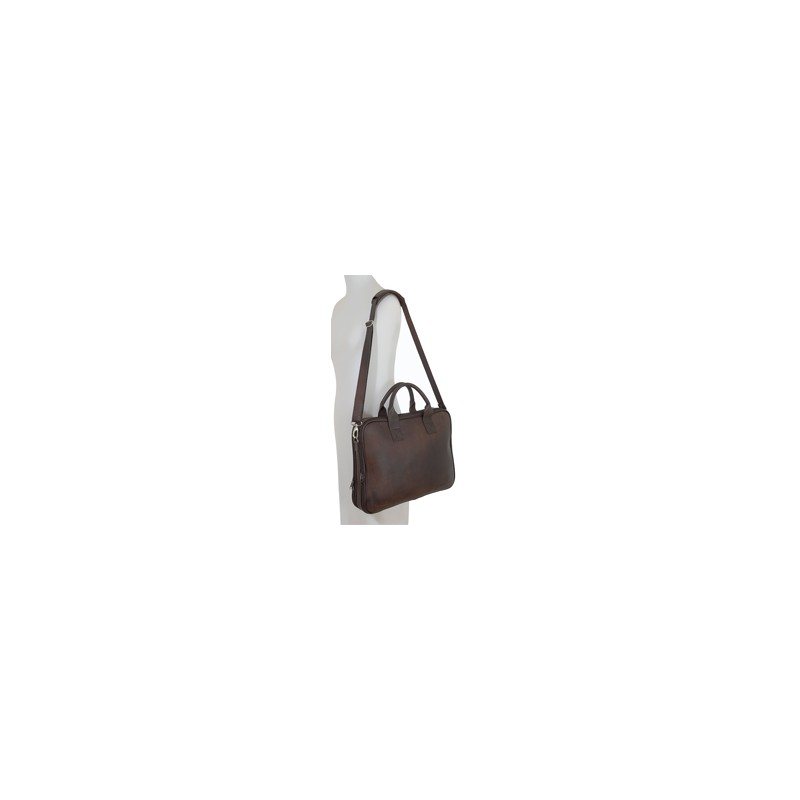 Sacoche ordinateur cuir marron