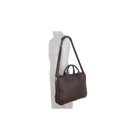 Sacoche ordinateur cuir marron