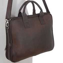 Sacoche ordinateur cuir marron