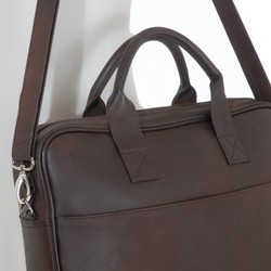 Sacoche ordinateur cuir marron