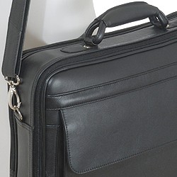 SACOCHE ORDINATEUR CUIR NOIR  BUSINESS