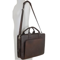 CARTABLE CUIR MARRON BUSINESS