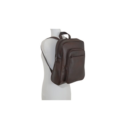 SAC A DOS CUIR MARRON HOMME
