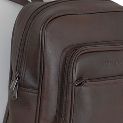 SAC A DOS CUIR MARRON HOMME