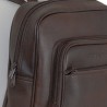 SAC A DOS CUIR MARRON HOMME