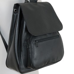 Sac à dos cuir femme noir