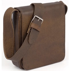 BESACE CUIR YELLOW BROWN