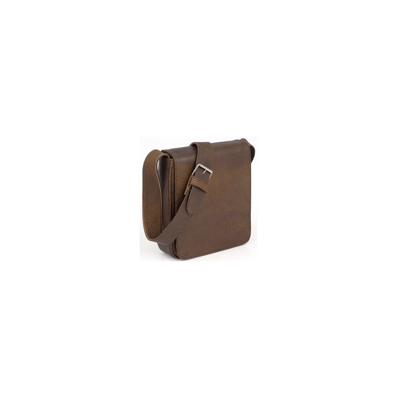 BESACE CUIR YELLOW BROWN
