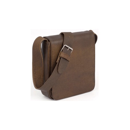 BESACE CUIR YELLOW BROWN
