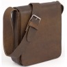 Besace cuir Yellow Brown en cuir véritable pleine fleur Mirhano