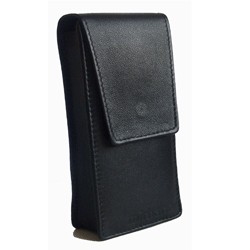 Pochette en cuir noir