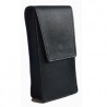 Pochette en cuir noir