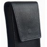 Pochette en cuir noir