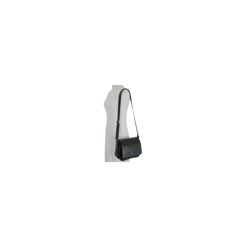Besace femme cuir noir