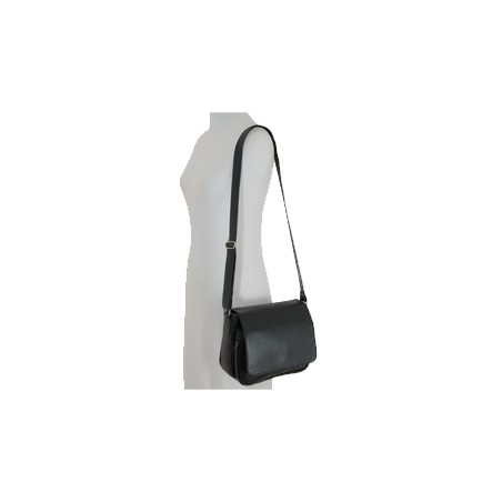 Besace femme cuir noir