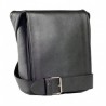 Besace cuir noir Mirhano en cuir véritable pleine fleur 2