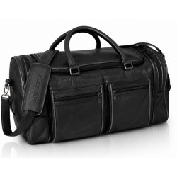Sac de voyage cuir noir