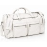 Sac de voyage cuir blanc