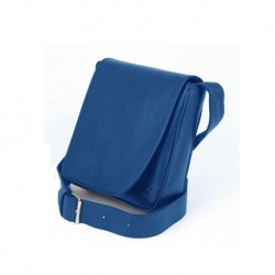 BESACE CUIR BLEU