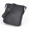 BESACE CUIR NOIR - Grand format
