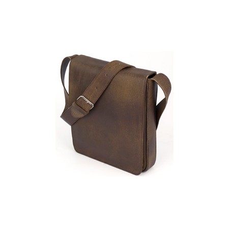 BESACE CUIR YELLOW BROWN - Grand format BESACE CUIR YELLOW BROWN - Grand format