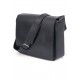 cartable besace cuir noir