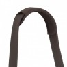 Besace cuir marron horizontale