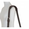 Besace cuir marron horizontale