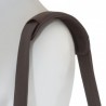 Besace cuir marron horizontale