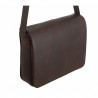 BESACE HORIZONTALE CUIR MARRON