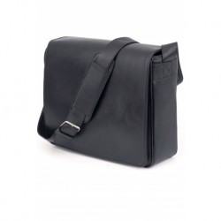 CARTABLE BESACE CUIR NOIR - XXL
