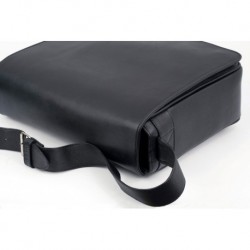 CARTABLE BESACE CUIR NOIR - XXL