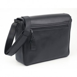 CARTABLE BESACE CUIR NOIR - XXL