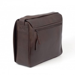 CARTABLE BESACE CUIR MARRON - XXL