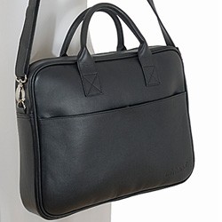 Sacoche homme cuir noir