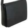 Besace cuir noire horizontale Mirhano en cuir véritable pleine fleur 3