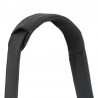 Besace cuir noire horizontale Mirhano en cuir véritable pleine fleur 4