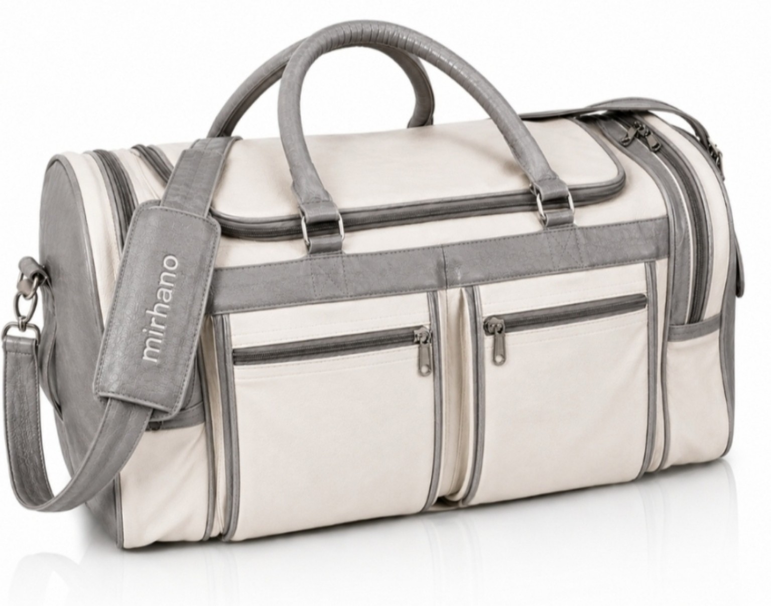 Sac de voyage en cuir avec bandoulière