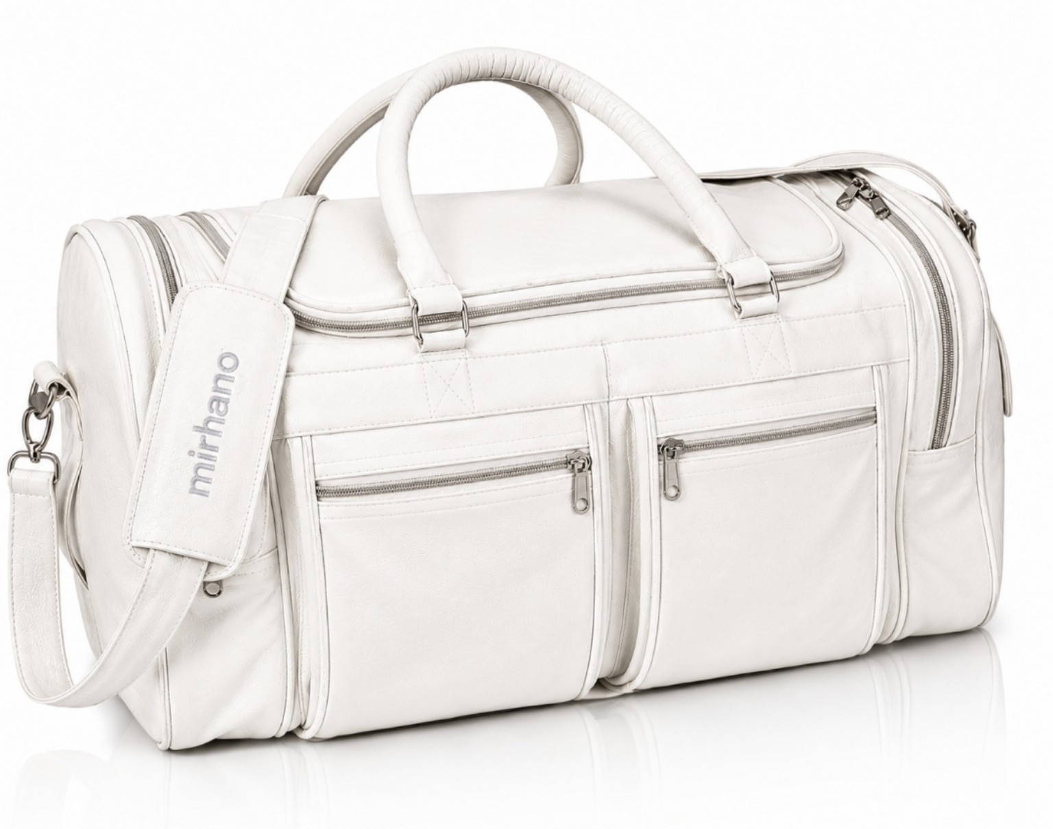 Sac de voyage cuir blanc