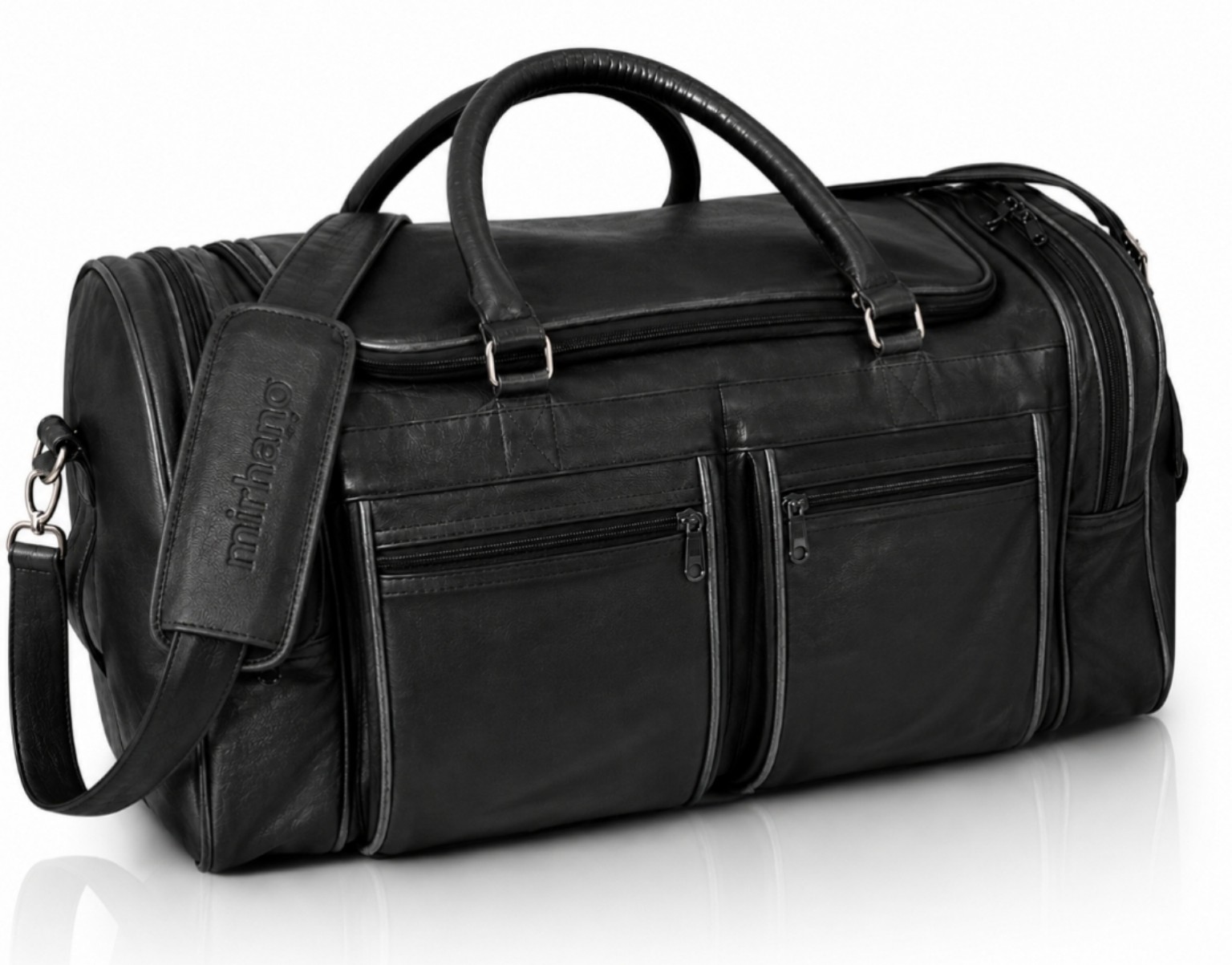 Sac de voyage en cuir noir